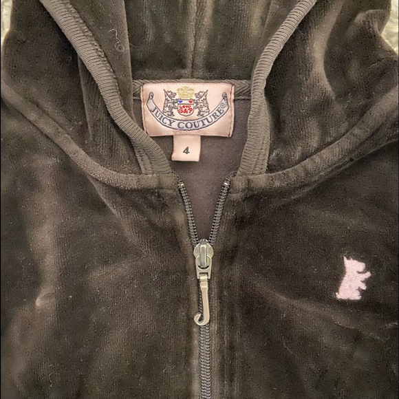Juicy Couture Velour Track Suit, Girl Size 4 - Picture 6 of 6